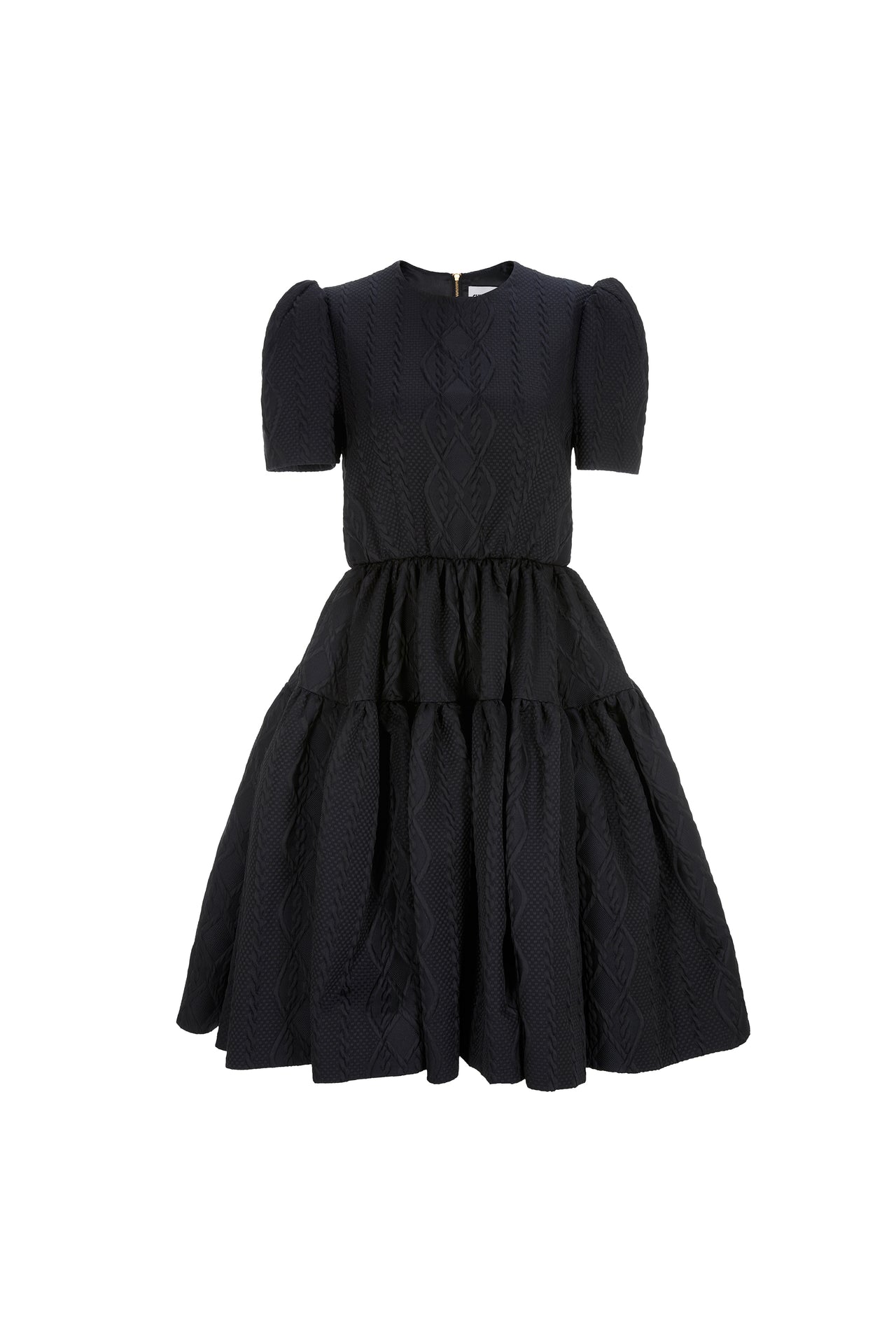 Black Jacquard Dress
