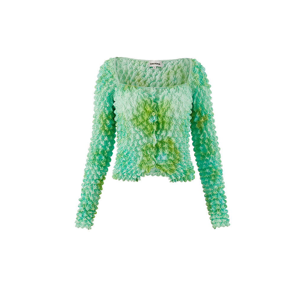 Green Floral Print Clara Top