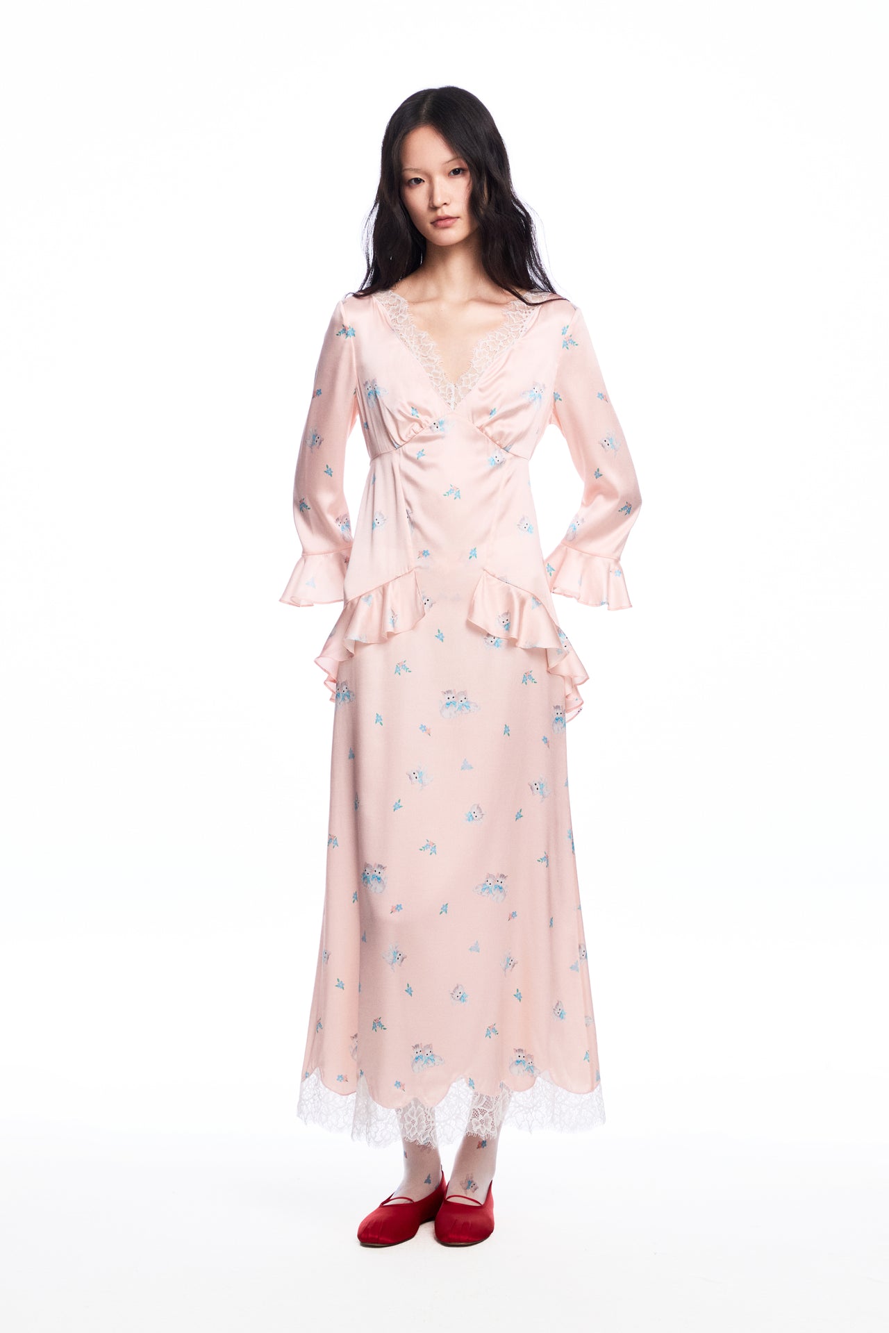 Pink Silk Dress