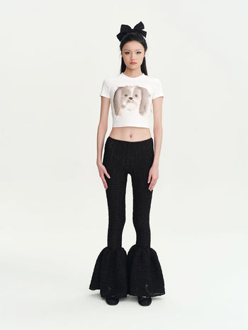 Hand-Drawn Dog Head T-shirt
