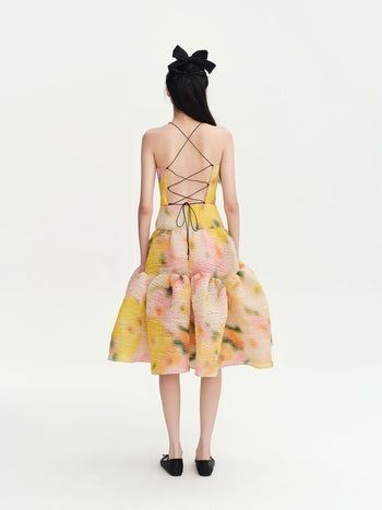 Gebera Print Stacey Dress