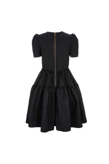 Black Jacquard Dress