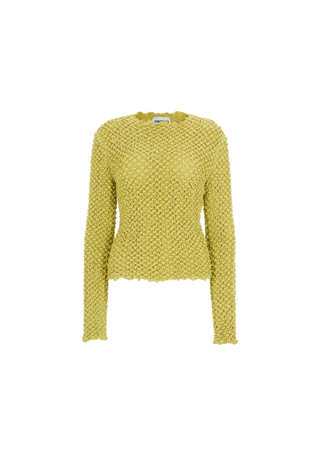 Green Smocked Top