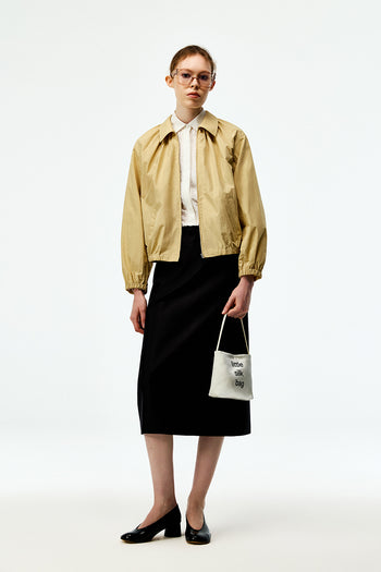 Frayed edge Midi Skirt