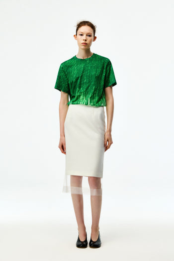 Layered Pencil Skirt