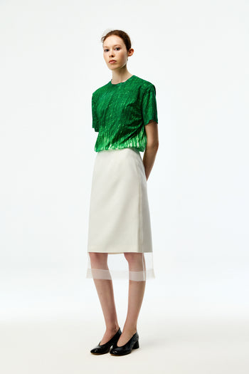 Layered Pencil Skirt