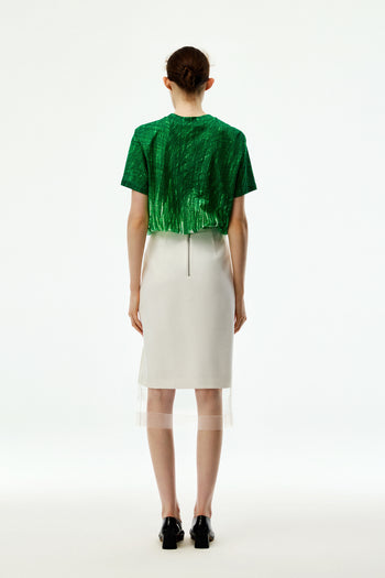 Layered Pencil Skirt