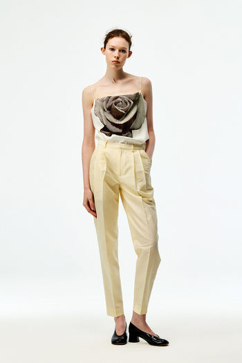 Linen Pleated Trousers