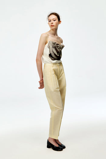 Linen Pleated Trousers