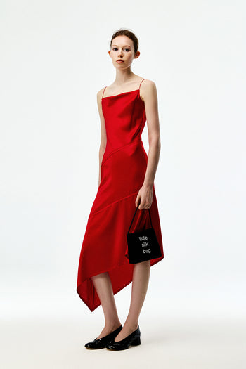 Asymmetric Silk Dress