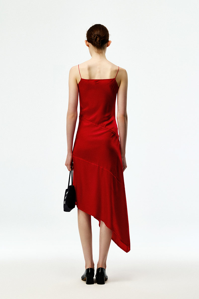 Asymmetric Silk Dress