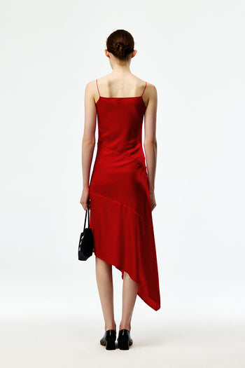 Asymmetric Silk Dress