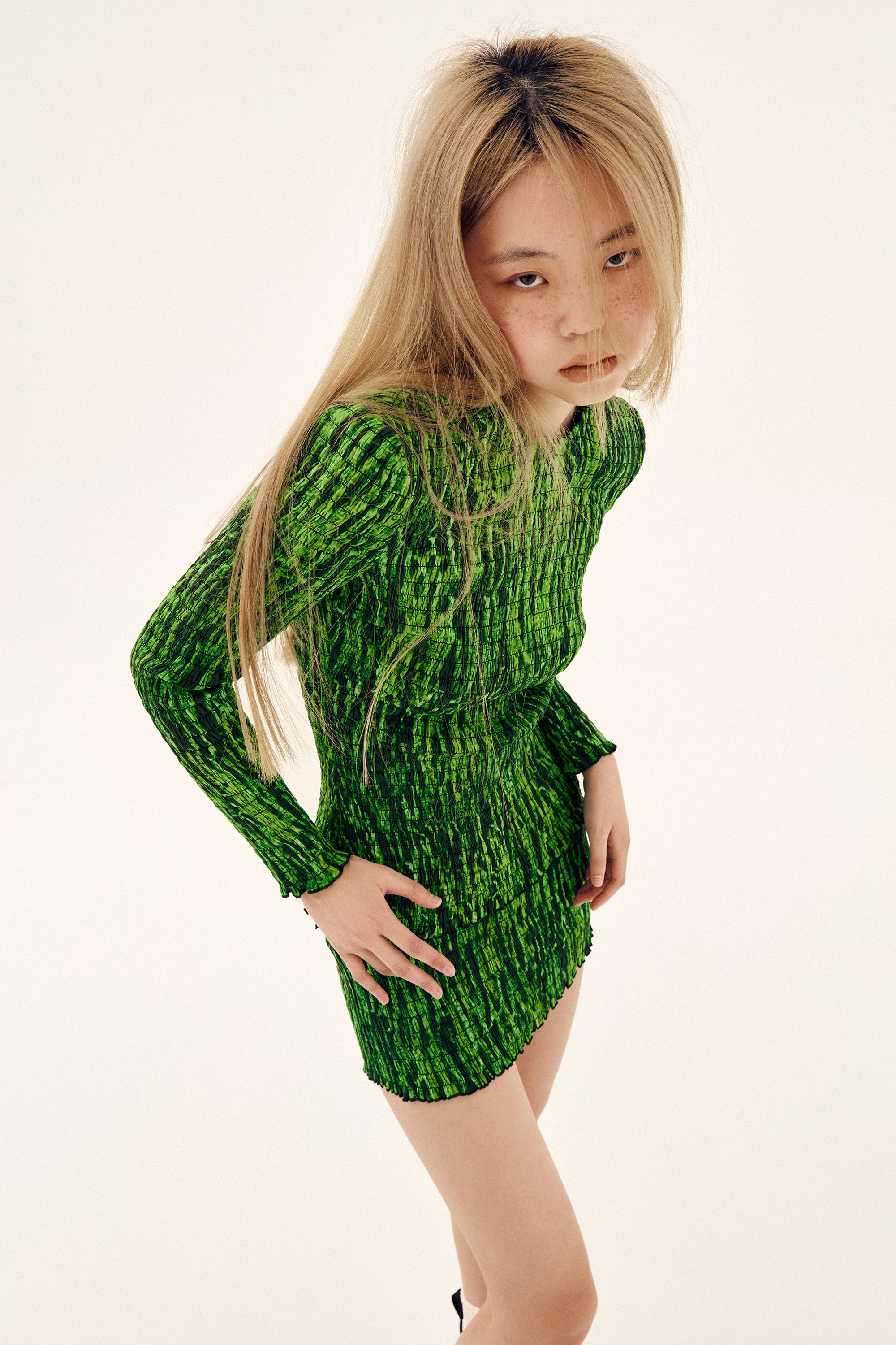 Shirred Printed Top - CHICTOPIA