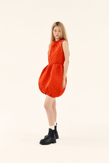 Scarlet Quilted Dress