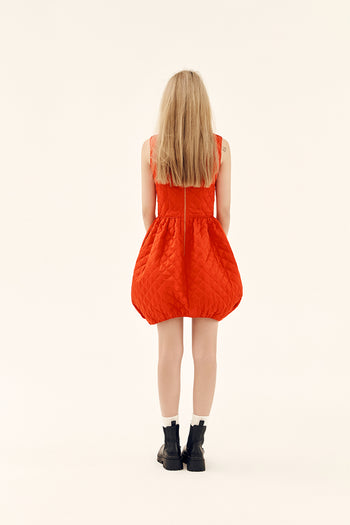 Scarlet Quilted Dress