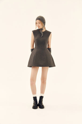 Grey Neoprene Dress