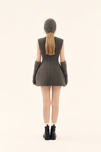Grey Neoprene Dress