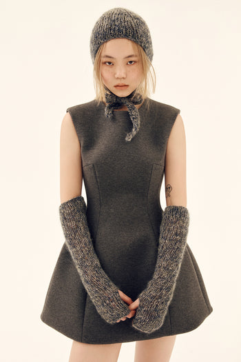 Grey Neoprene Dress