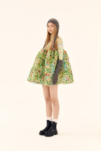 Shirred Babydoll Dress