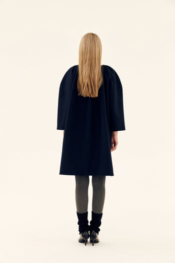 Midnight Cocoon Coat