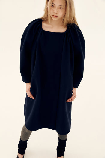 Midnight Cocoon Coat