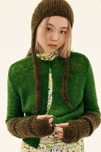 Hand-knitted Arm Warmers