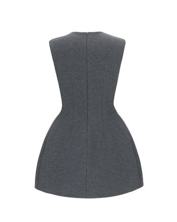 Grey Neoprene Dress