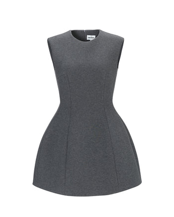 Grey Neoprene Dress