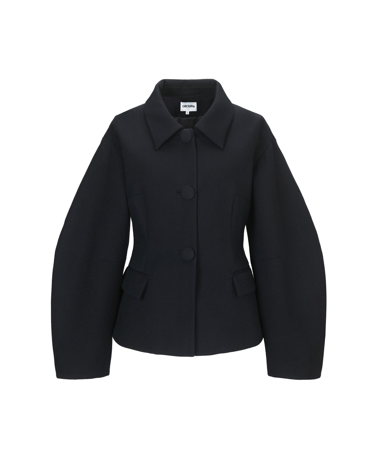 Black Sculpted Jacket