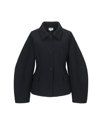 Black Sculpted Jacket