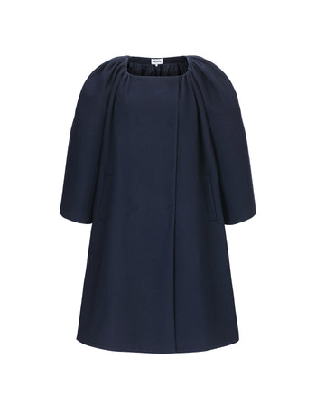 Midnight Cocoon Coat