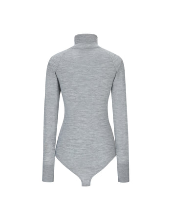 Grey Merino Bodysuit