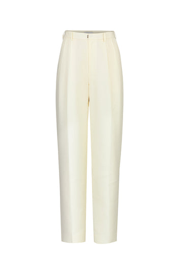 Linen Pleated Trousers