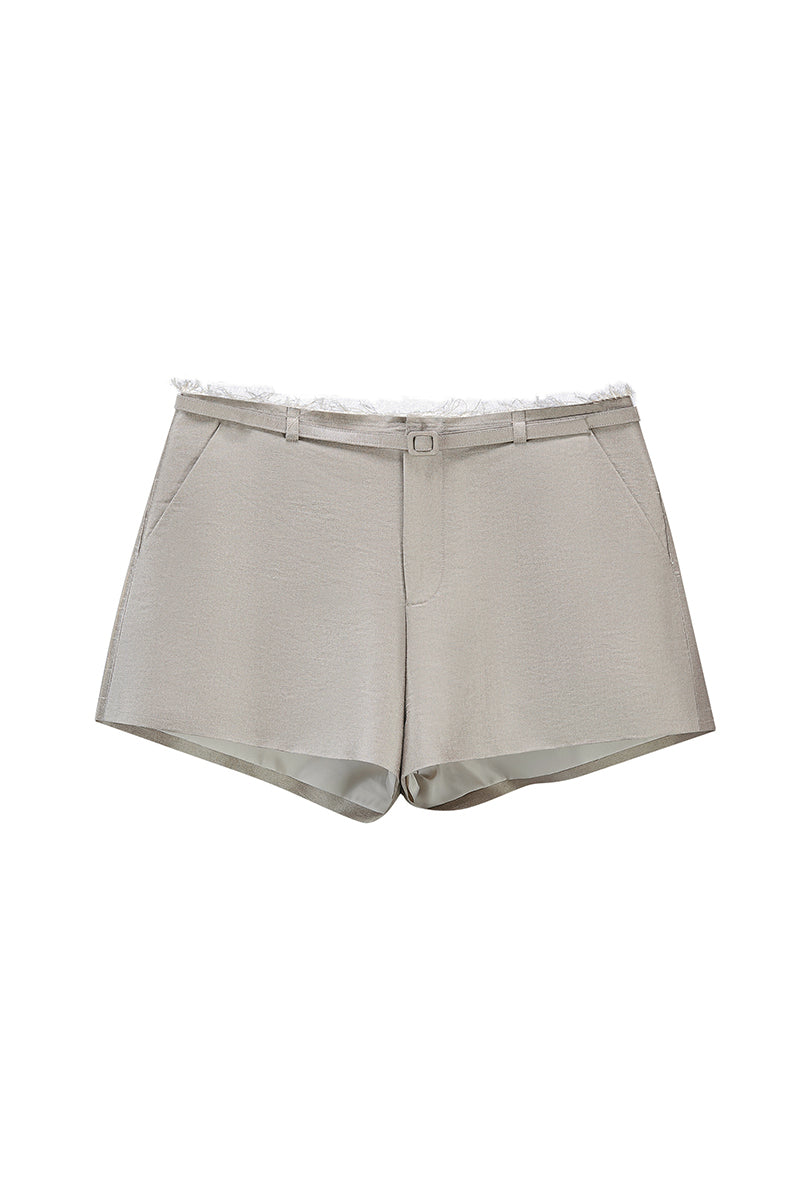 Silk Taffeta Shorts