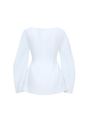 Scoop Neck  Blouse