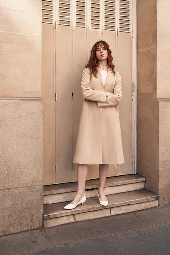 Beige Wool Blazer