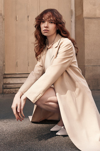 Beige Wool Blazer