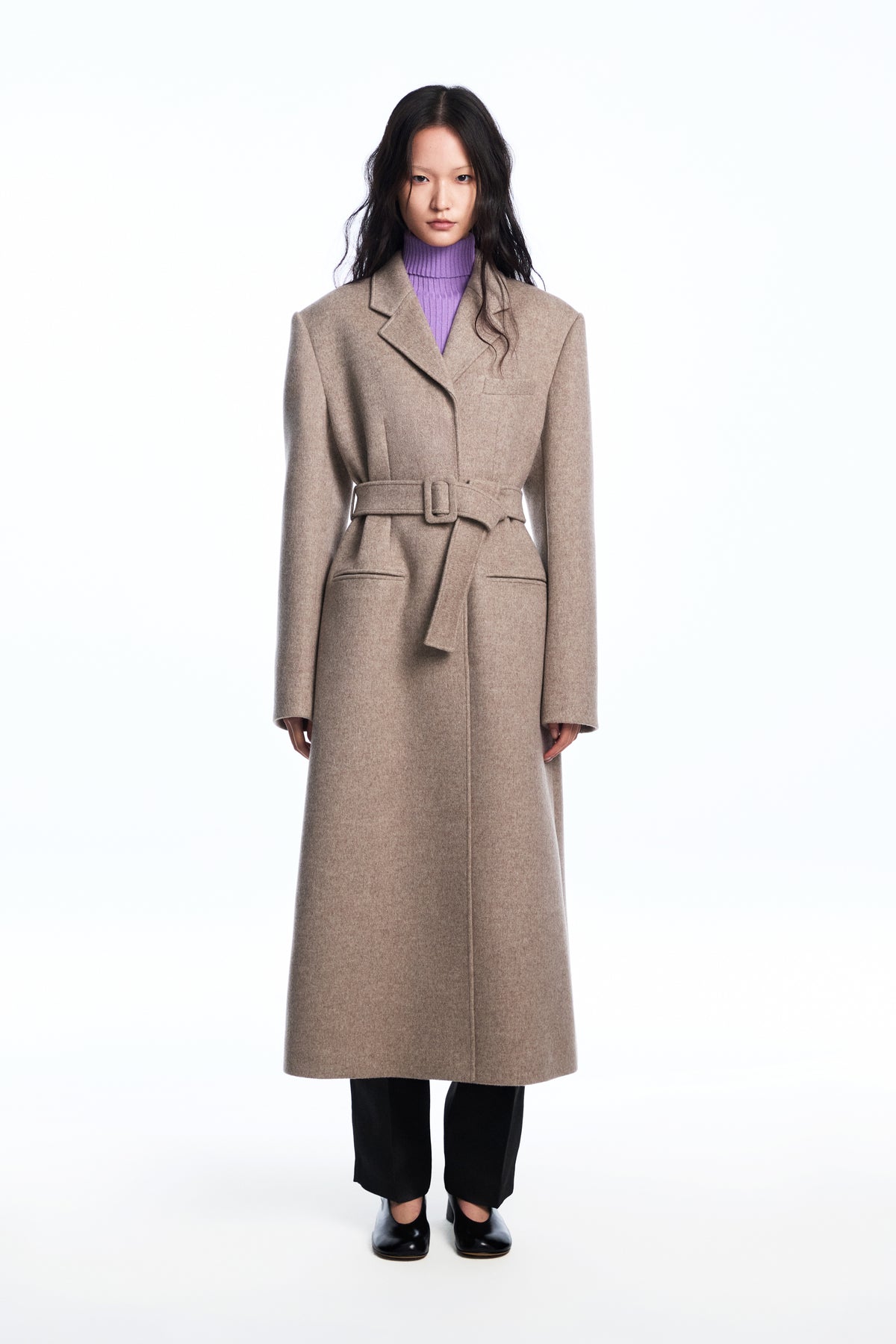 Taupe Wool Coat