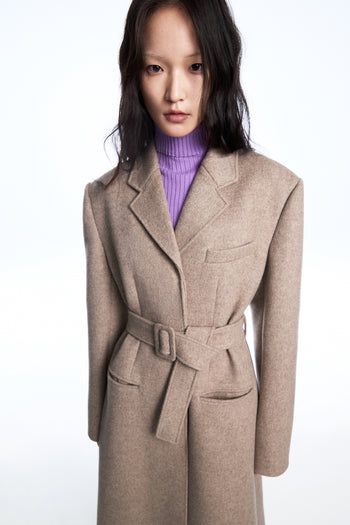 Taupe Wool Coat