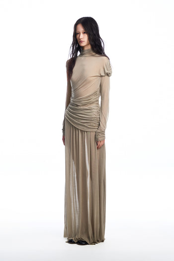 Taupe Jersey Dress