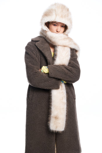 Fur Hood Scarf
