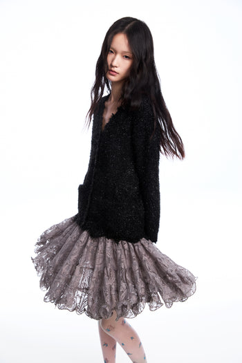 Grey Lace Skirt