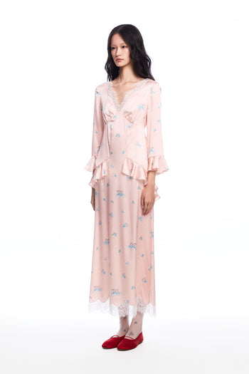 Pink Silk Dress