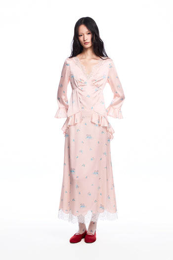 Pink Silk Dress
