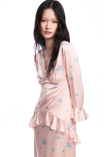 Pink Silk Dress