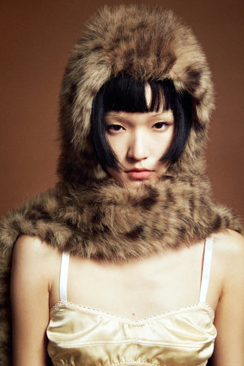 Leopard Hood Scarf