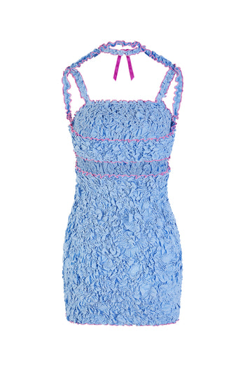 Baby Blue Smocked Dress