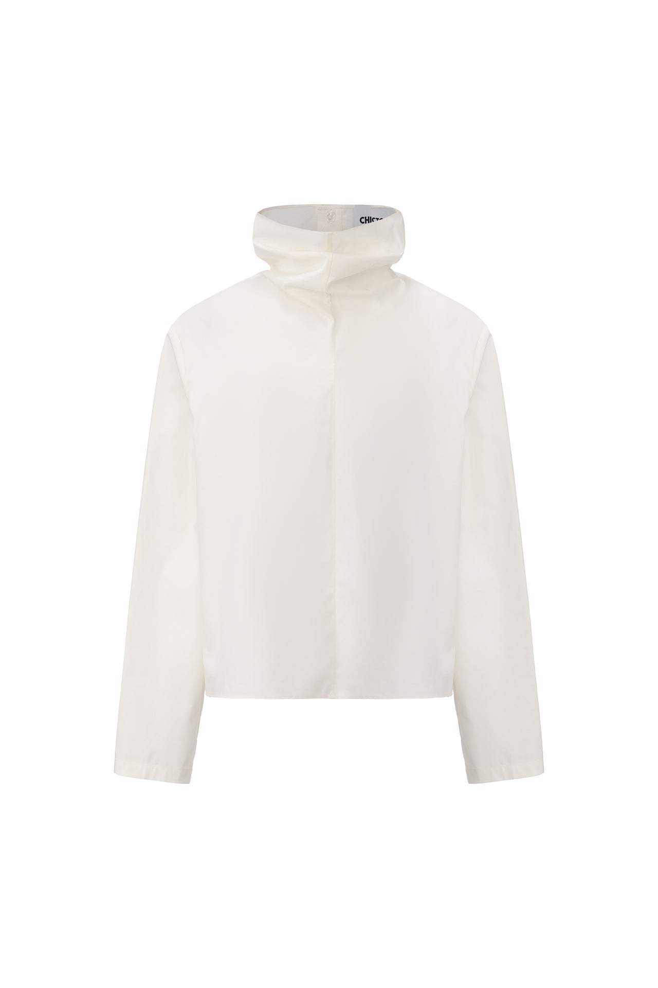 Drape Collar Blouse