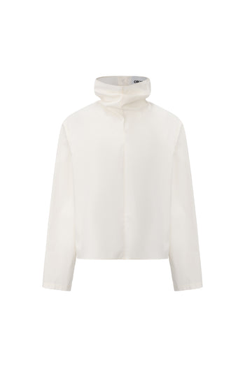 Drape Collar Blouse