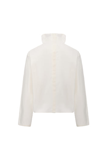 Drape Collar Blouse
